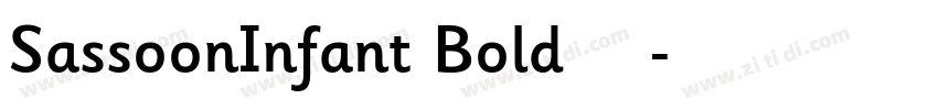 SassoonInfant Bold 粗字体转换